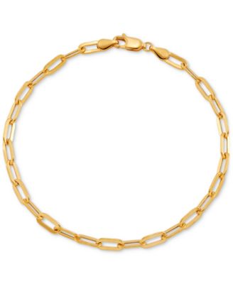 Macy's - Paperclip Link Chain Ankle Bracelet in 10k Gold