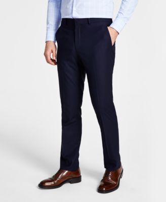 Kenneth Cole Reaction - Men's Techni-Cole Blue Suit Separate Slim-Fit Pants