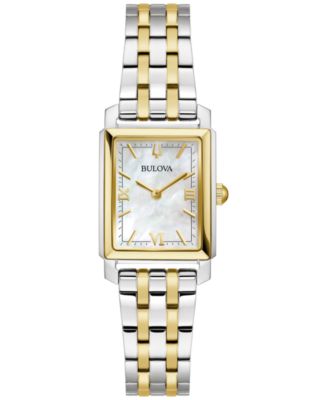 Bulova - Women's Classic Sutton Two-Tone Stainless Steel Bracelet Watch 21mm