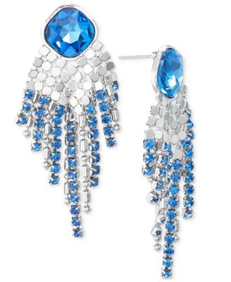I.N.C. International Concepts - Mixed-Metal Crystal Drop Earrings