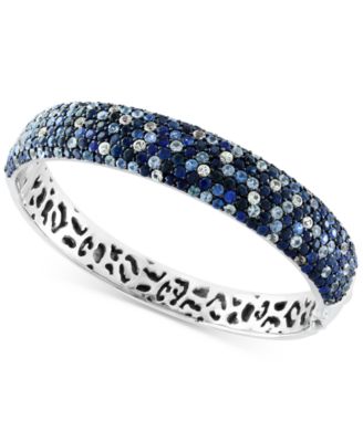 EFFY Collection - Multi-Sapphire Ombr&eacute; Bangle Bracelet (13-1/3 ct. t.w.) in Sterling Silver