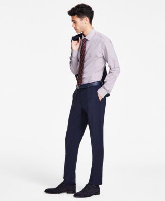 Hugo Boss - Men's Modern-Fit Wool Black Suit Pants