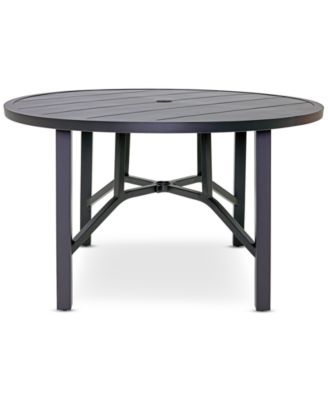 Agio - Astaire 48" Round Outdoor Slat Top Dining Table