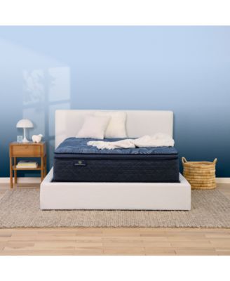 Serta - Perfect Sleeper Cobalt Calm 15" Plush Pillow Top Mattress-Full