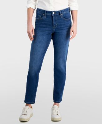 Style & Co - Women's Mid-Rise Stretch Slimming Slim-Leg Jeans