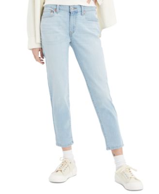 Levi's - New Boyfriend Distressed Tapered-Leg Jeans