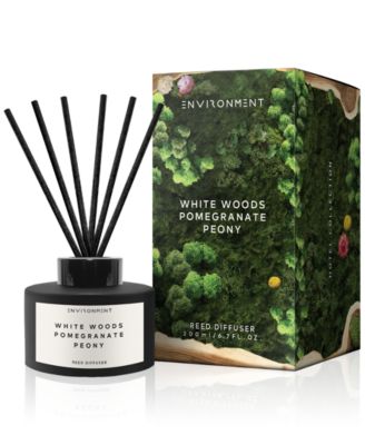 ENVIRONMENT - White Woods, Pomegranate & Peony Diffuser (Inspired by 5-Star Luxury Hotels), 6.7 oz.