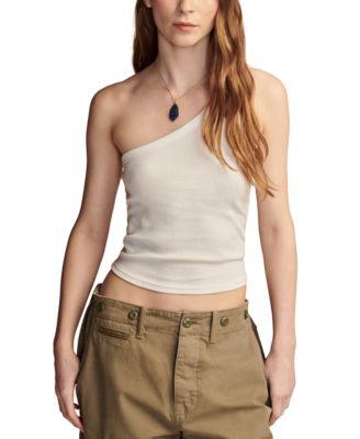 Lucky Brand - Women's Asymmetric One Shoulder Sleeveless Top