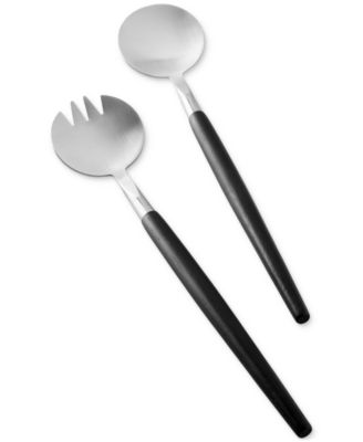 The Cellar - 2-Pc. Wood & Metal Salad Server Set