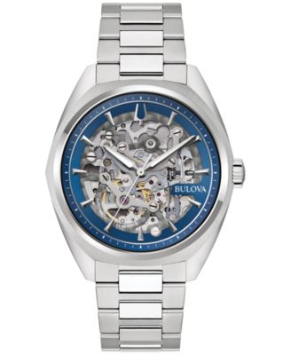 Bulova - Men's Automatic Surveyor Stainless Steel Bracelet Watch 41mm