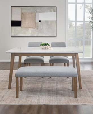 Furniture - Mabell 4-Pc. Set (Table, 2 Side Chairs & Bench)