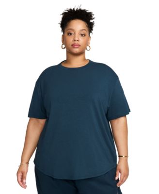 Nike - Plus Size One Relaxed Dri-FIT Shorts-Sleeve Top