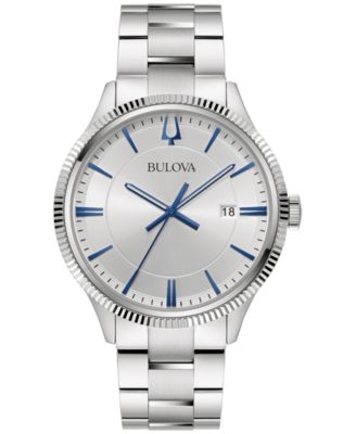 Bulova - Men's Stainless Steel Bracelet Watch 42mm