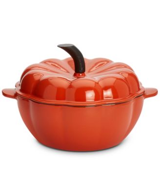 Denmark - Tools for Cooks Enameled Cast Iron 2-Qt. Pumpkin Dutch Oven