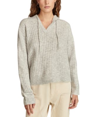 Lucky Brand - Women's Ribbed Knit Hooded Sweater