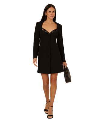 Adrianna - Women's Knit Crepe Blazer Dress