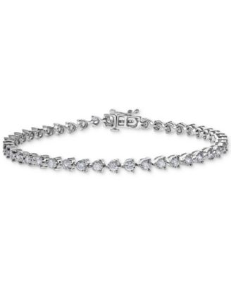 Macy's - Diamond Bezel Tennis Bracelet (2 ct. t.w.) in 14k White Gold
