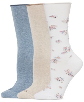 Hue - Women's 3-Pk. Roll Top Socks