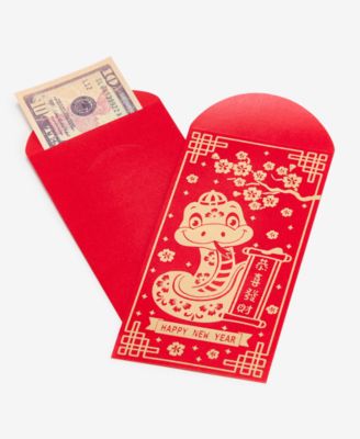 Macy's - Lunar New Year Snake Paper Envelopes, Set of 18