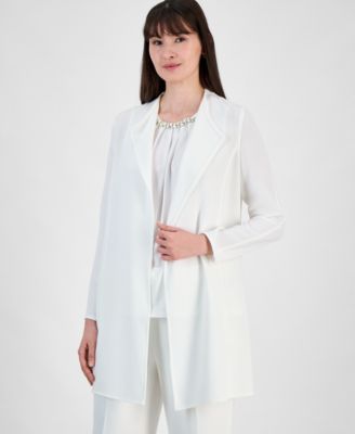 Kasper - Women's Draped Open-Front Jacket