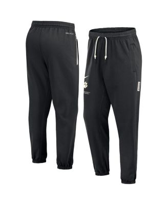 Nike - Men's Black Clemson Tigers Basketball Travel Fleece Performance Pants