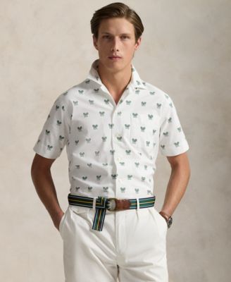 Polo Ralph Lauren - Men's Classic-Fit Racquet-Print Oxford Shirt