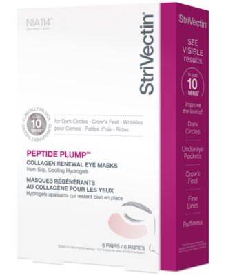 StriVectin - Peptide Plump Collagen Renewal Eye Masks, 6 pairs