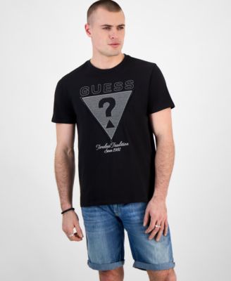 GUESS - Men's Timeless Regular-Fit Embroidered Logo Graphic T-Shirt