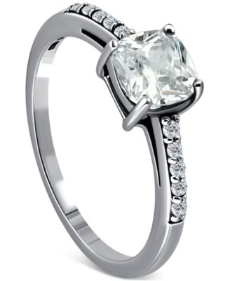 Giani Bernini - Cubic Zirconia Cushion Cut & Pav&eacute; Ring