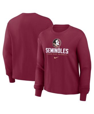 Nike - Women's Garnet Florida State Seminoles Primetime University Boxy Long Sleeve T-Shirt