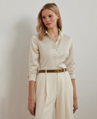 Lauren Ralph Lauren - Women's Satin Charmeuse Shirt