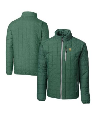 Cutter & Buck - Men's Green Notre Dame Fighting Irish Alumni Logo Rainier PrimaLoft Insulated Full-Zip Puffer Vest
