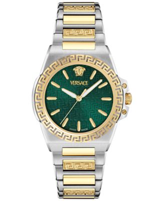 Versace - Women's Swiss Greca Reaction Two-Tone Stainless Steel Bracelet Watch 38mm