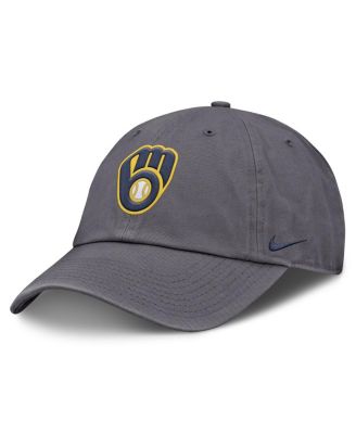 Nike - Men's Gray Milwaukee Brewers Club Adjustable Hat