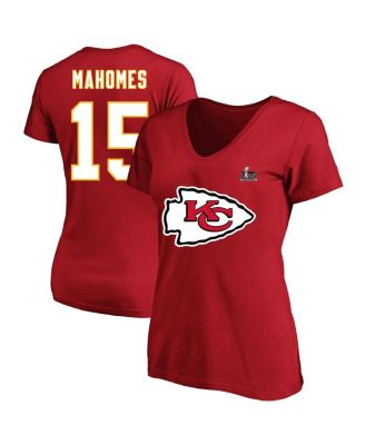Fanatics - Women's Patrick Mahomes Red Kansas City Chiefs Super Bowl LIX Plus Size Player Name Number V-Neck T-Shirt