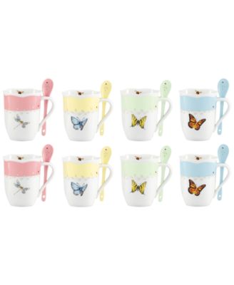 Lenox - Butterfly Meadow Mug with Spoon, Set of 8