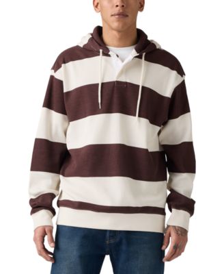 Levi's - Men's Relaxed Fit Long Sleeve Thermal Rugby Hoodie