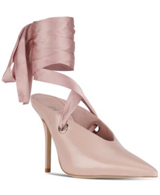 Jeffrey Campbell - Grateau Sculpted High-Heel Lace-Up Mules