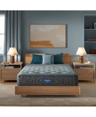 Beautyrest - Level One 13.5" Plush Tight Top Mattress Set - Queen Split