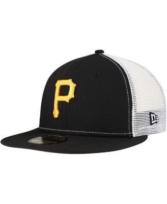 New Era - Men's Black Pittsburgh Pirates Team Color 59FIFTY Trucker Fitted Hat