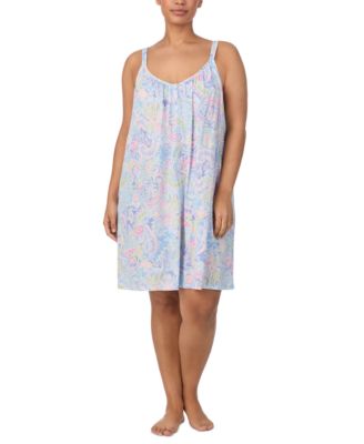 Lauren Ralph Lauren - Plus Size Double-Strap Nightgown
