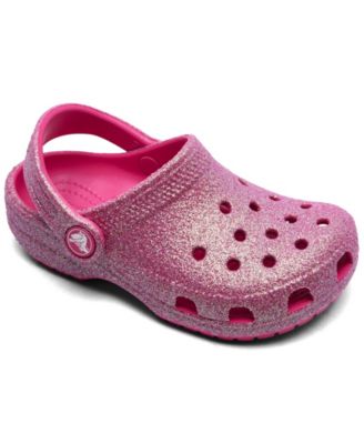 Crocs - Toddler Girls Classic Glitter Clogs from Finish Line