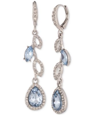 Givenchy - Mixed Crystal Vine Linear Drop Earrings