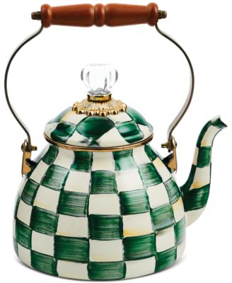 Mackenzie-Childs - Emerald Check 2-Qt. Tea Kettle