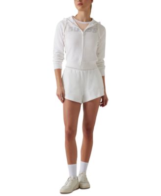 GUESS - Women's Primula Cotton High Rise Pull-On Shorts