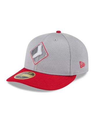 New Era - Men's Gray/Red Chicago White Sox 2025 Batting Practice Low Profile 59FIFTY Fitted Hat