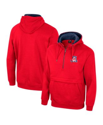 Colosseum - Men's  Red Arizona Wildcats Half-Zip Pullover Hoodie