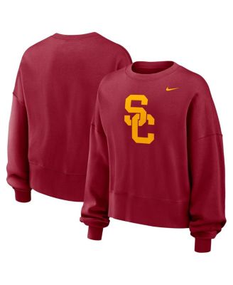 Nike - Women's Cardinal USC Trojans Oversized Essential Pullover Sweatshirt