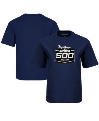 Checkered Flag Sports - Big Boys and Girls  Navy Daytona International Speedway 2025 Daytona 500 Logo T-Shirt