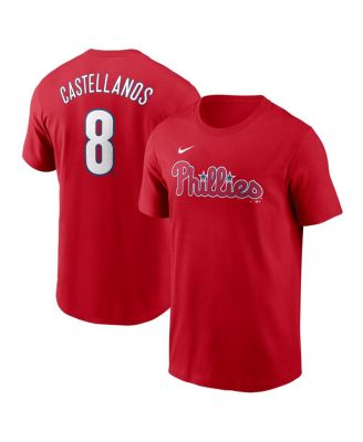 Nike - Men's Nick Castellanos Red Philadelphia Phillies Fuse Name Number T-Shirt